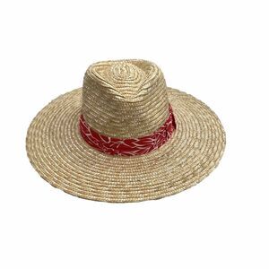 Brixton Joanna Straw Hat Honey/Aloha Red Size Women’s Small